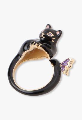 黒猫モチーフ　リング　ＳＡＭＲ０７８０　　ＸＤ